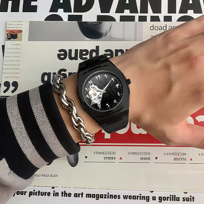 Foreign Trade Cross-Border Wholesale Waterproof Watch Men's Watch Men's Arabic Dial High-End Alloy Quartz Watch Customization