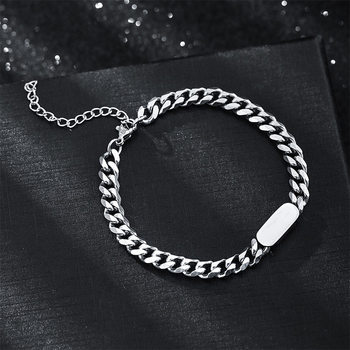 Titanium Steel Fashionable Bracelet Female hiphop Hapeng Couple Fashion Simple Personality Student Cold Style Bracelet Female Accessories