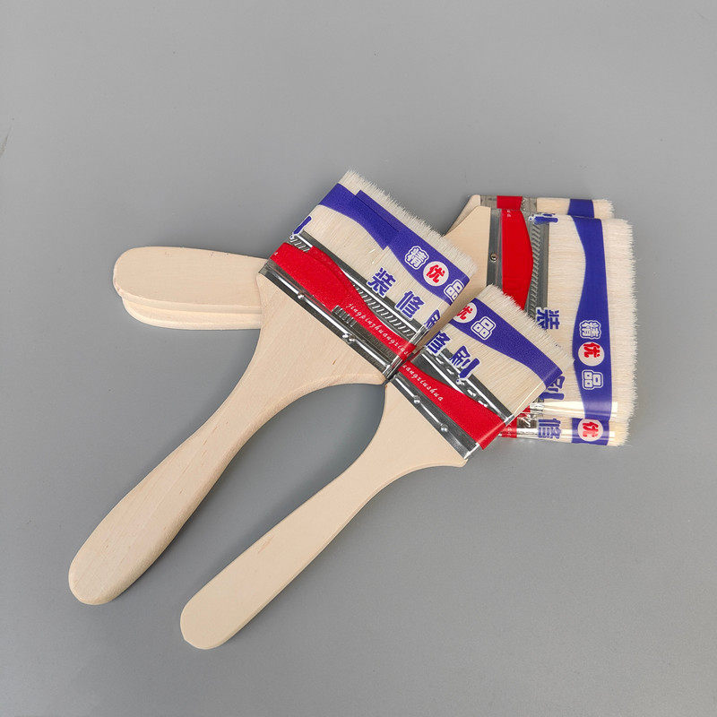 Factory sale Wooden handle wool brush soft hair paint latex paint paint brush painting cleaning brush barbecue baking brush