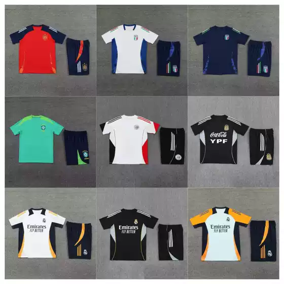 2627 Wholesale Paris Arsenal Chelsea Real Madrid Juventus Football Jerseys Short-Sleeved Football Training Uniform Set