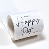 50 sheets/Roll White simple Tulip rectangular sticker gift box sealing sticker sticker packaging supplies