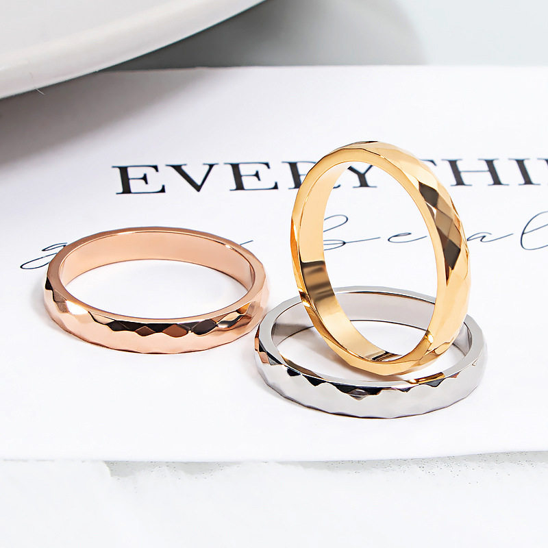 Internet celebrity popular fashion 3mm V-shaped wavy flower...