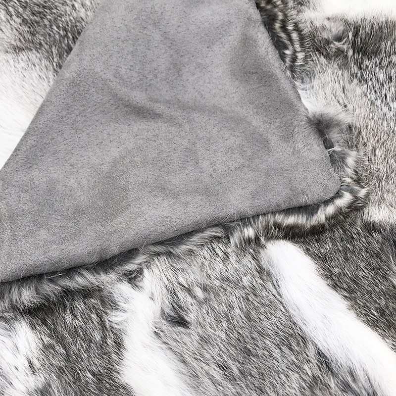 Nordic Sofa Blanket Solid Color Casual Air-conditioning Blanket Fur Knitted Blanket Cover Blanket Striped Rabbit Hair Decorative Blanket Bed End Blanket