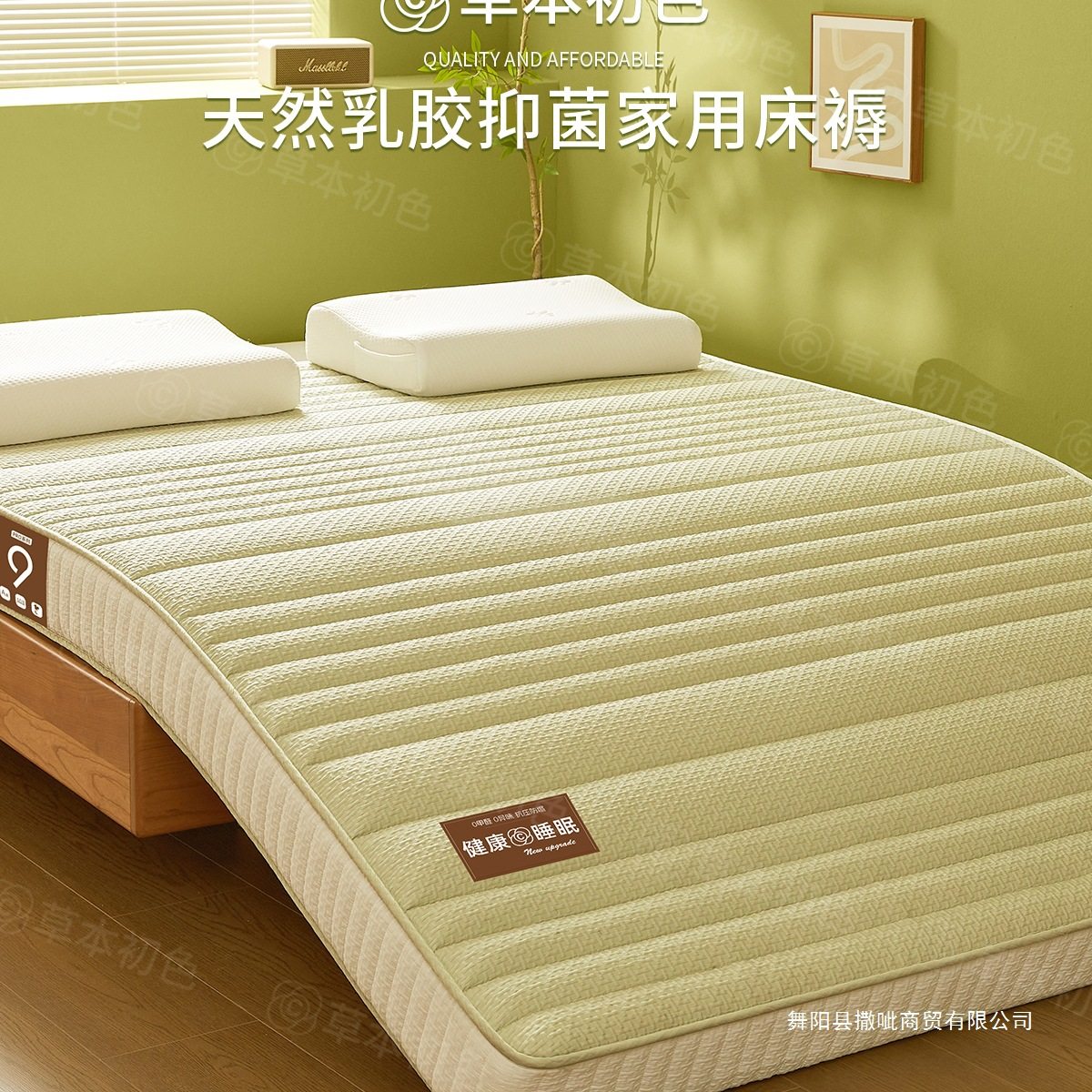 Household Latex Mattress Cushion Bedroom Single and Double Memory Foam Mattress Cover for Student Dormitory Rental