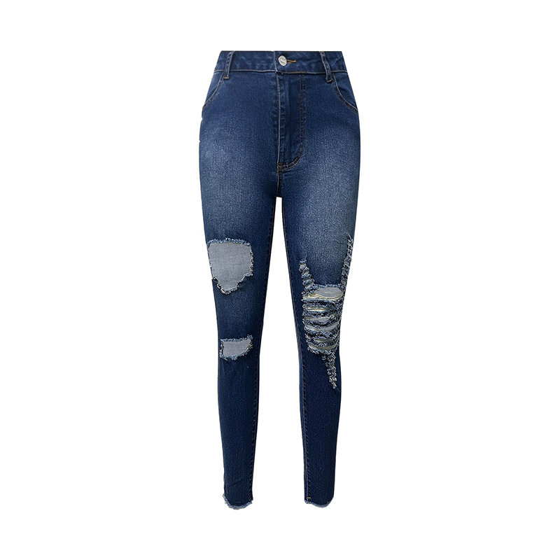 Womens Ripped Stretch Denim Jeans High Waist Casual Fit Trendy Style Perfect for Everyday Wear Ready to Ship