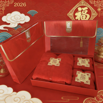 Thickened coral fleece towel bath towel gift box three-piece set wedding engagement gift company business welfare foreign trade