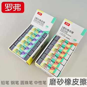 Rover Gel Pen with Frosted Rubber Dual-Purpose Pen Pencil Ballpoint Pen Eraser Student Typo Correction Wholesale