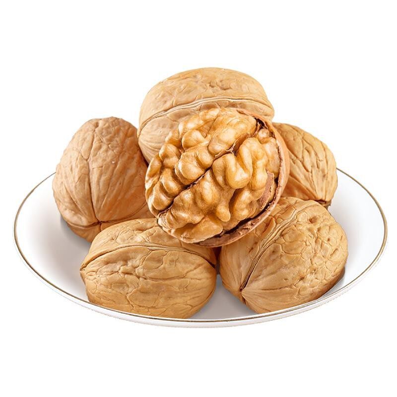 Xinjiang Aksu 185 Paper-Skinned Walnuts 500G/Bag Peach Core Paper-Skinned Walnuts Paper-Skinned Walnuts Original Thin-Skinned Walnuts
