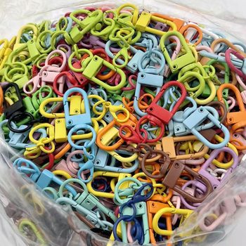 Painted Door Buckle with Crayfish Buckle DIY Handmade Keychain Hook Doll Bag Luggage Pendant Jewelry Accessories