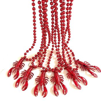 mardi gras carnival lobster necklace