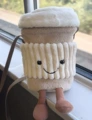 Coffee cup crossbody bag