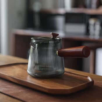 Side Handle Pot Glass Boiling Teapot High Temperature Resistant Electric Ceramic Stove Kettle Single Pot Filter Teapot Kung Fu Tea Set suit