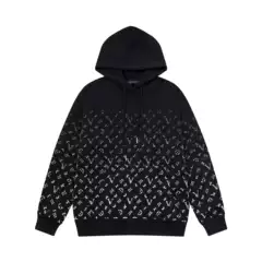 Correct version of the tide of luxury donkey family 25 fall and winter new classic gradient hooded sweatshirt men and women loose hoodie factory directly out