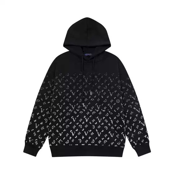 Correct version of the tide of luxury donkey family 25 fall and winter new classic gradient hooded sweatshirt men and women loose hoodie factory directly out