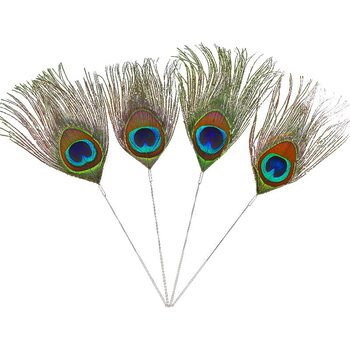 Ear picking Peacock hair hibiscus hair silver needle Peacock King sweep face hibiscus pestle hand professional ear picking tool Peacock hair wholesale