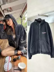 Top Quality 25FW Trendy Brand BLCG Reversible Double-Sided Cola Zipper Hoodie Unisex Celebrity Same Style