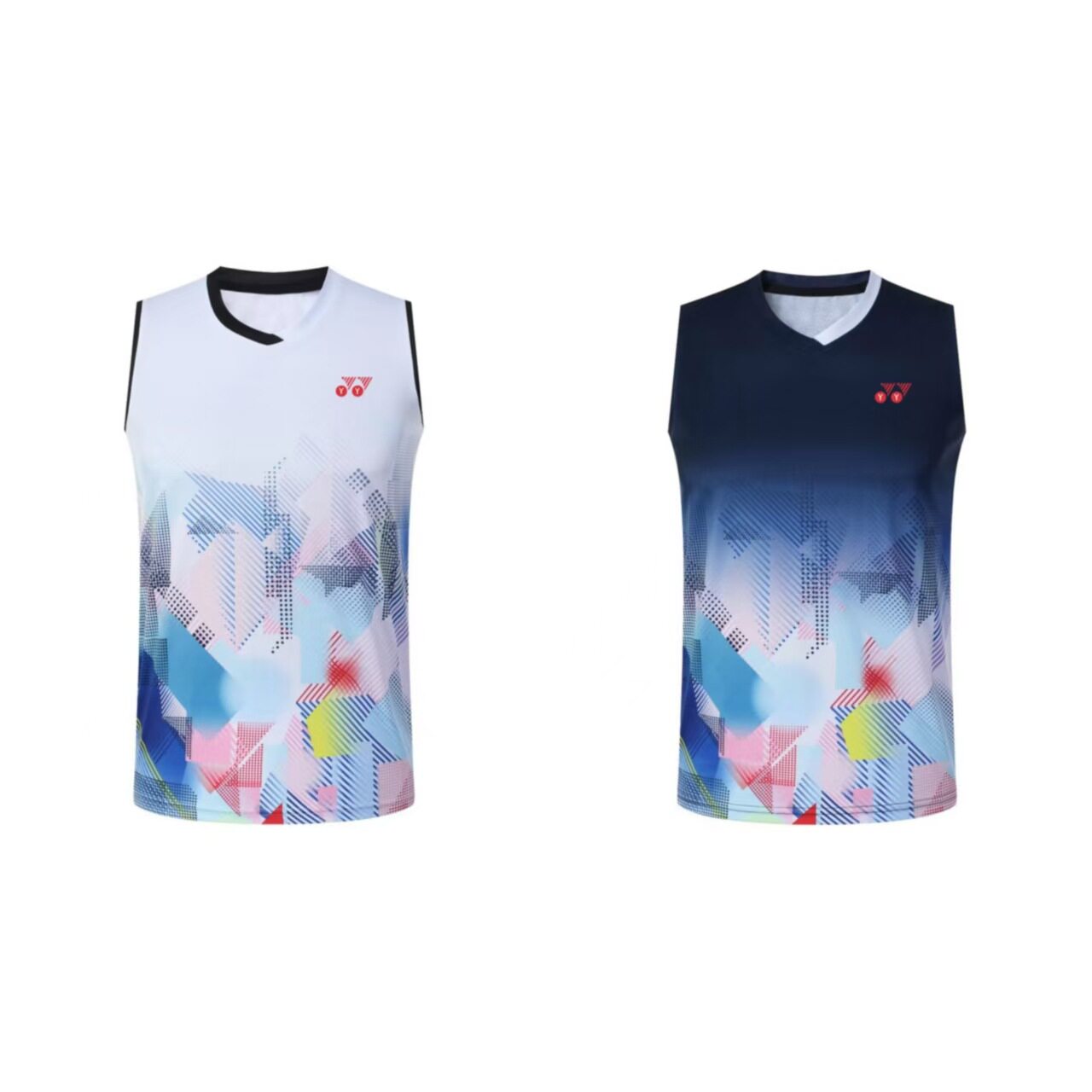 YY เสื้อกั๊กแบดมินตันรุ่นใหม่ ชุดกีฬา แห้งเร็ว ระบายอากาศได้ดี ชุดฝึกซ้อม เสื้อเทนนิส ผ้าไหมน้ำแข็ง ไม่มีแขน ชุดทีมสำหรับการแข่งขัน