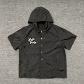 Black shirt (hat is removable)