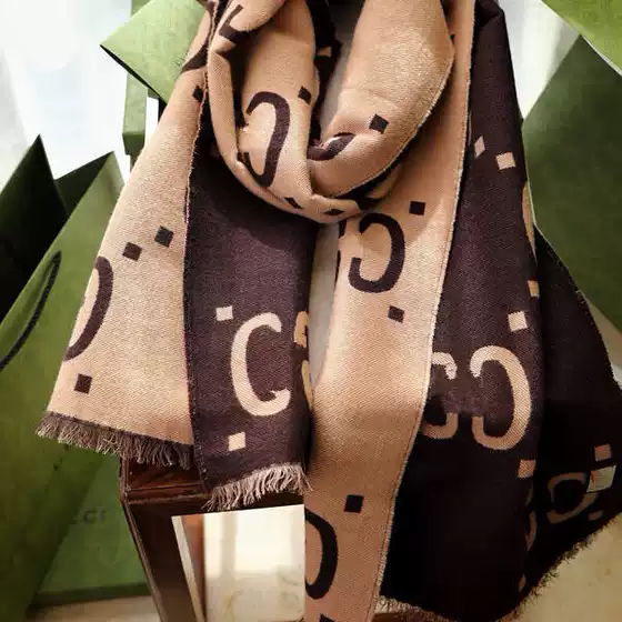 Correct Version Imitation Cashmere Cashmere Brand High-End Donkey Scarf Autumn and Winter Shawl Women's Thickened with Tag Hot Style