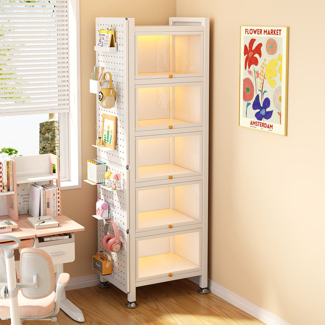 all solid wood bookshelf pine bookcase storage cabinet with...