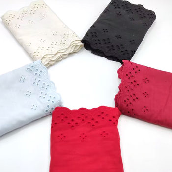 in stock wholesale 14cm cotton embroidery lace multi-color DIY large intestine ring jewelry hollow craft clothing accessories