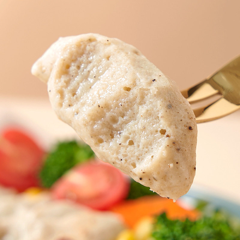 [Free Shipping for Orders over 10kg] Wholesale Low-Fat Chicken Balls, High-Protein Fitness Meal Replacement, Light Snack Chicken Meatballs, Hot Pot Ingredients