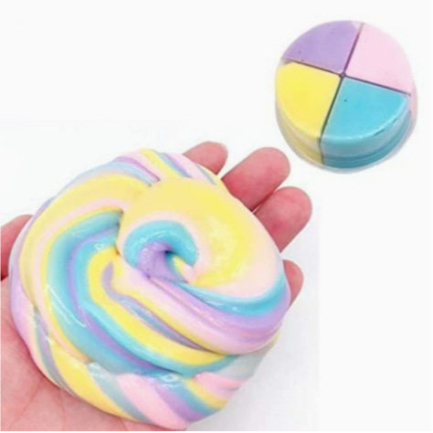 棉花泥slime戳戳泥DIY彩泥橡皮泥黄油泥发泄泥60ml粘土益智玩具