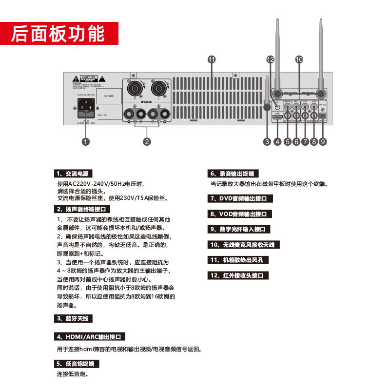 Source Manufacturer Customized K2 Professional Digital Mixing Amplifier Home Karaoke Amplifier Engineering Grade Sound Effect