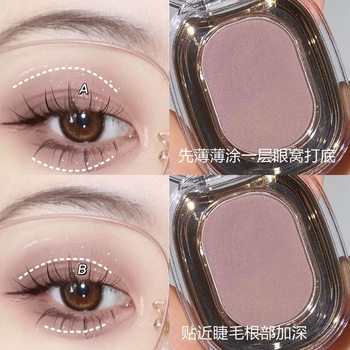 Faiccia Low Saturation Smoky Powder Single Color Eye Shadow for Swelling, Gentle and Clear Nude Makeup # 243 Macaron Gray 221 #