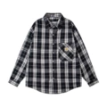 6612 blue and white plaid shirt