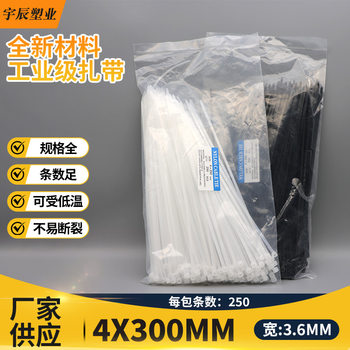 GB 4 × 300 Nylon Tie Home Factory Supply Guarantee Industrial Tie Tie Tie Tie Tie Wire Tie Wire Tie