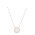 Smart rose gold and white diamond necklace