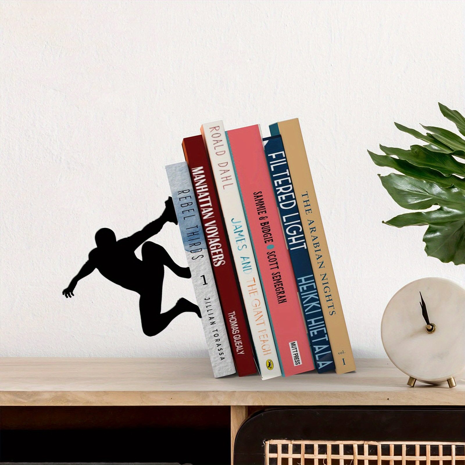 Cross-Border Creative Climber Bookend Simple Fashion Book Clip Crafts Home Study Bookshelf Storage Decorative Ornaments