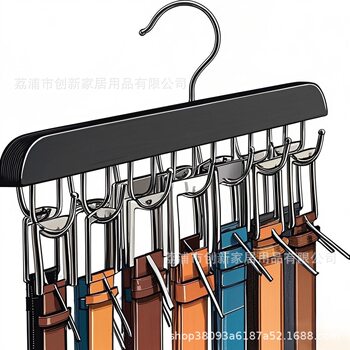 Pendant 14 Hook Clothes Hanger Solid Wood Tie Belt Belt Trouser Rack 20 Hook Clothes Hanger Storage Hot Selling Factory Clothes Drying Rack
