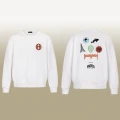 B1081 round neck white