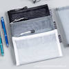 Simple Transparent Mesh Pencil Bag Storage Bag Large Capacity Pencil Bag Student Exam Portable Pencil Bag Stationery Bag Wholesale