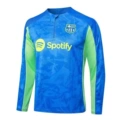 B959# 24/25 Half Zip Barcelona Multicolor Blue Inkjet (Accent Fluorescent Green)