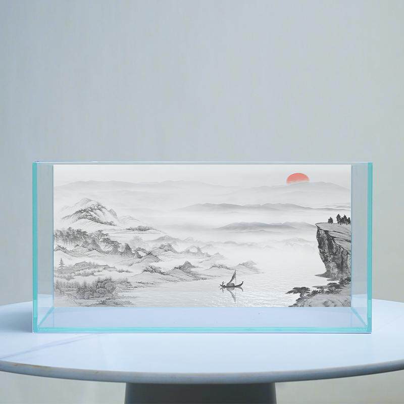 Taopet Fish Tank Background Picture High Definition Uv Printing Factory Direct Sales Fish Tank Stream Tank Background