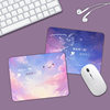 Small Oil Painting Style Internet Celebrity Mouse Pad Small Fresh Green Flower Notebook Square Mouse Pad Cross-Border Table Mat