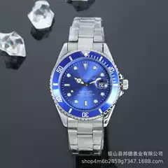 外贸水鬼石英手表3针日历手表劳家厂家批发