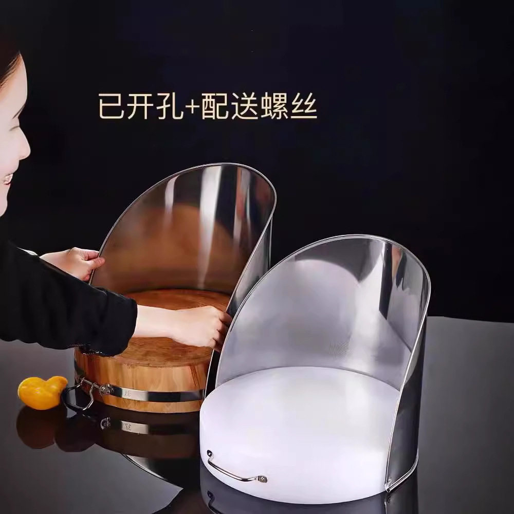 Stainless Steel Cutting Board Surround for Restaurant Kitchen Round Guard Board Cutting Board Edge Guard Board