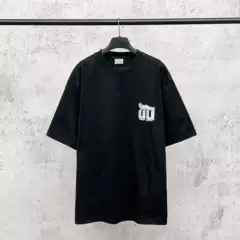 Cross-Border High-End Version 2026 New Style Casual Loose Short-Sleeve T-Shirt with 3D Letter Embossing on the Chest