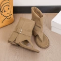 Khaki Toe-Post Sandals 326-1