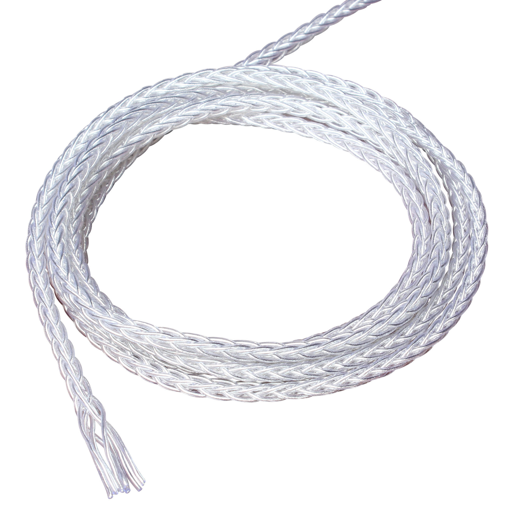 Headphone DIY Upgrade Audio Extension Cable Hifi Accessories Eight-Strand Silver-Plated Wire Black Audiophile Grade