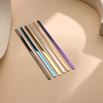 Cross-Border Titanium Steel Bracelet DIY Engraved Straight Bar Open-Ended 304 Stainless Steel C-Shaped Bracelet Non-Fading in Stock for Immediate Shipping