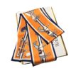 High-End Retro Orange French Ribbon Headband Silk Scarf Women's Small Long Silk Scarf Wholesale Professional Scarf Scarf