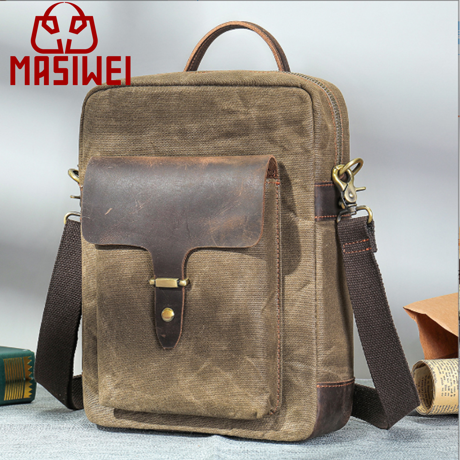 (Mới) Mã A2716 Giá 880K: Túi Đeo Vai Nam Gutdbu Cao 16Cm Phục Cổ Cổ Điển Túi Xách Ví Nam Chất Liệu Da Bò G03 16 Sản Phẩm Mới, (Miễn Phí Vận Chuyển Toàn Quốc).