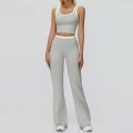 3129 vest + 3129-2 wide-leg bell-bottom pants—tao gray
