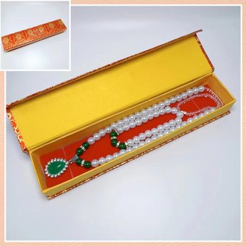 Factory wholesale imitation pearl natural jade necklace mother chain set chain gift box mother's day gift live welfare products