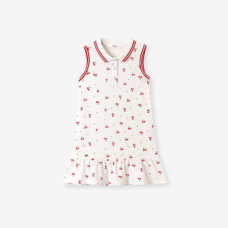 Summer Sleeveless Girls' Dress, Cute Sweet Kids' Skirt, Casual Kids' Dress